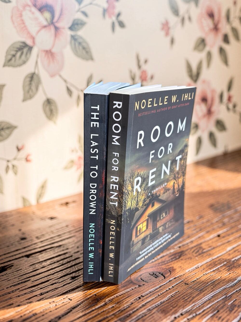 Noelle W. Ihli 2 Book Lot Room for Rent The Last to Drown Thriller Paperbacks